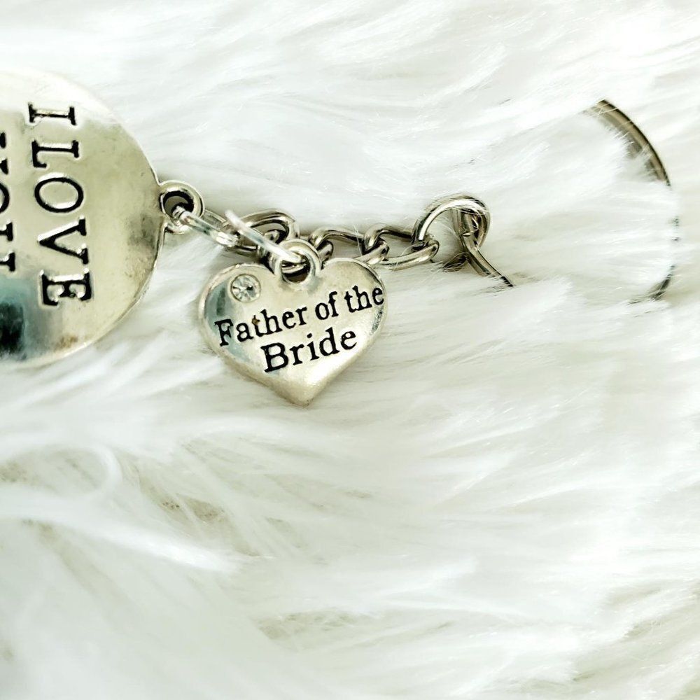 Father of the Bride Keychain, Wedding Keepsake Gift - Picture 8 of 10